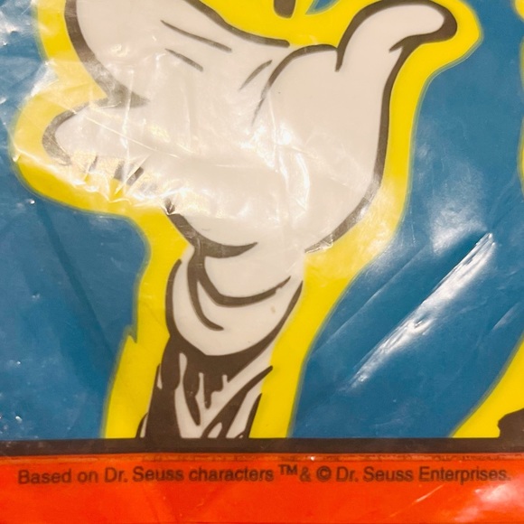 Vintage Dr. Seuss Cat in the Hat Movie Loot Bags Birthday Party Green Red 2000s - Picture 6 of 8